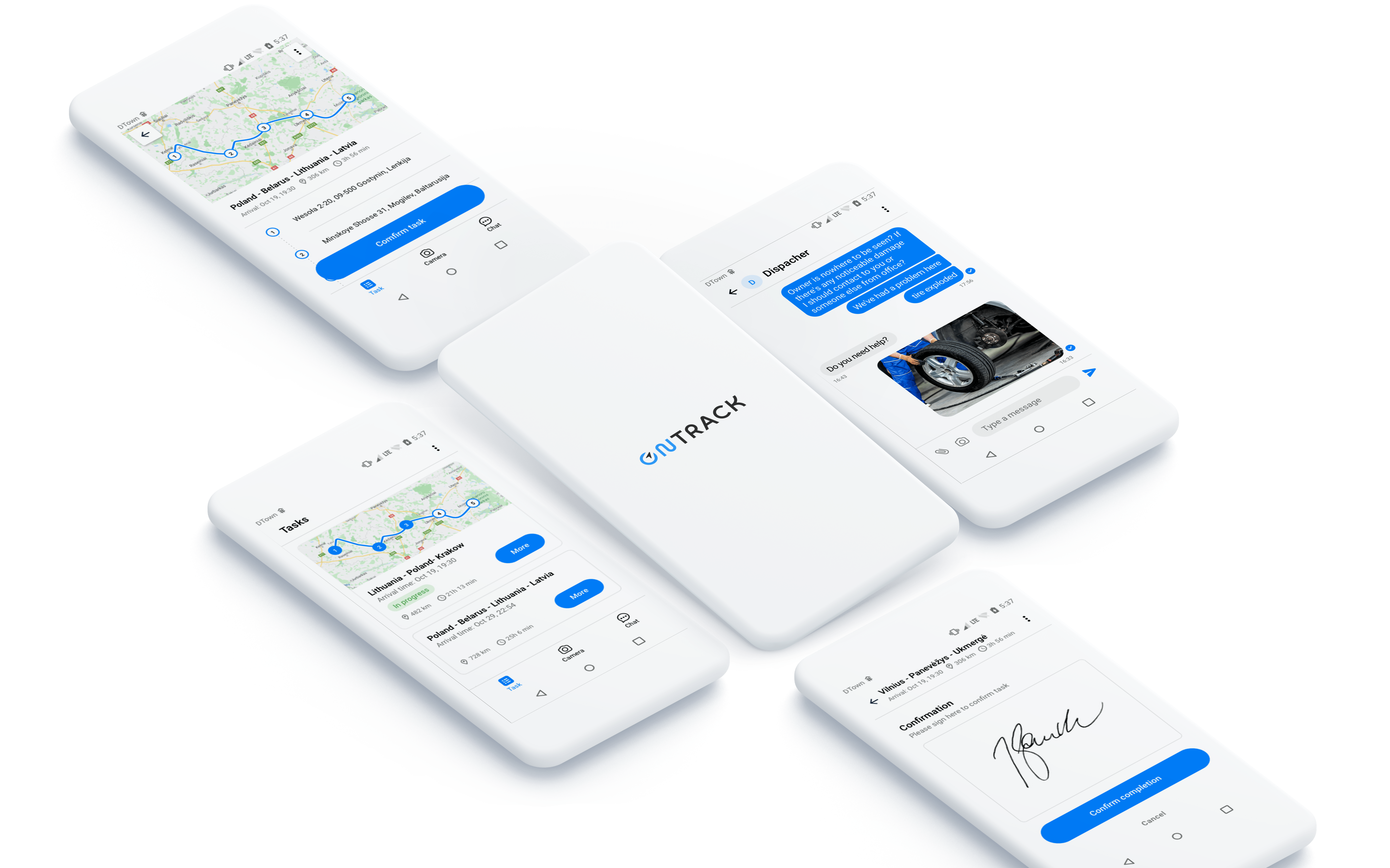 TrustTrack: solución de planificación de tareas y rutas 1 OnTrack App